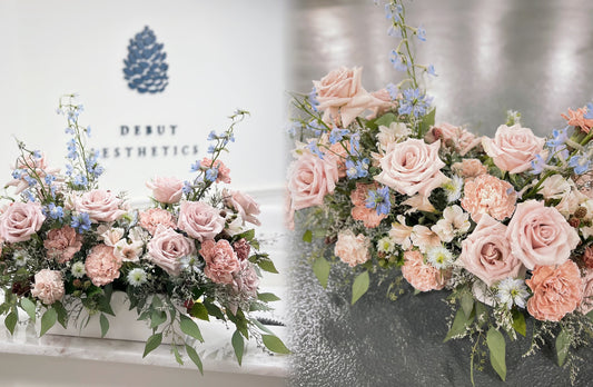Floral Arrangement for Debut Aesthetics Inc
