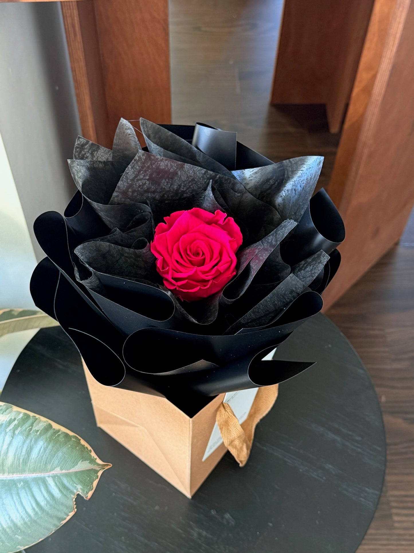 single preserved rose bouquet