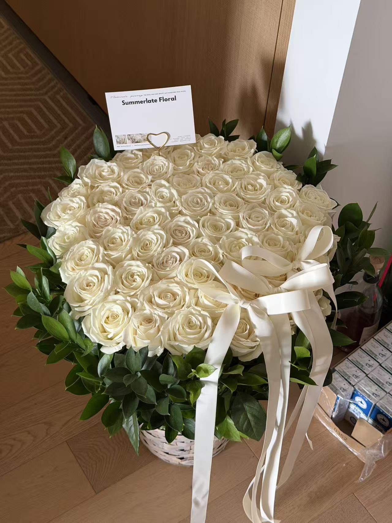 Rose Basket Collection - White