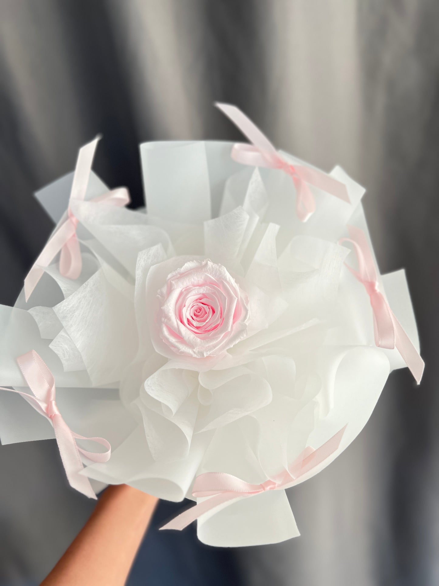 single preserved rose bouquet