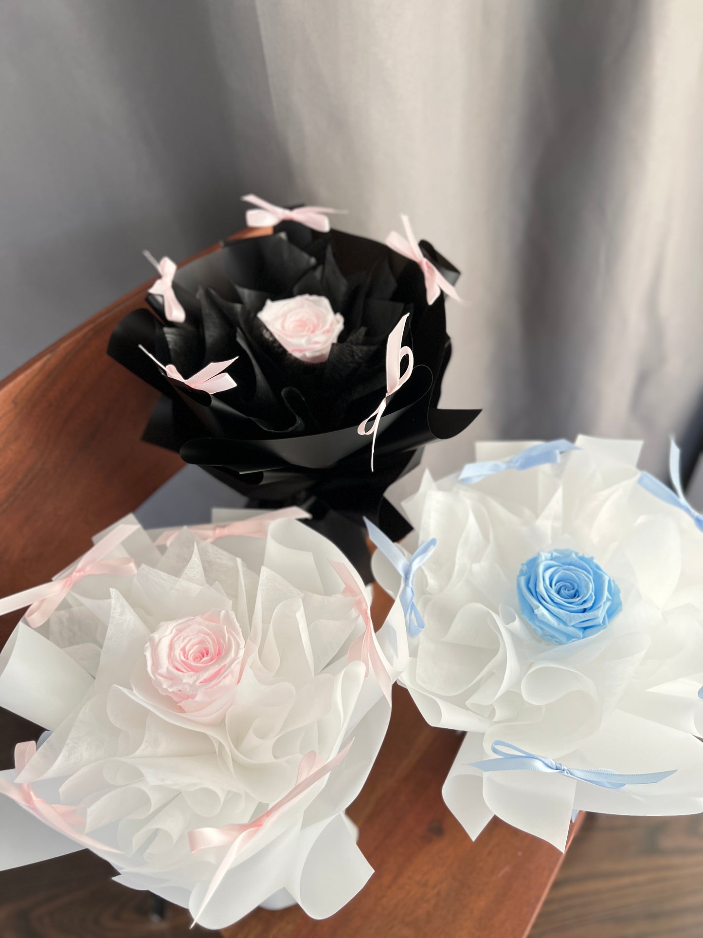 single preserved rose bouquet