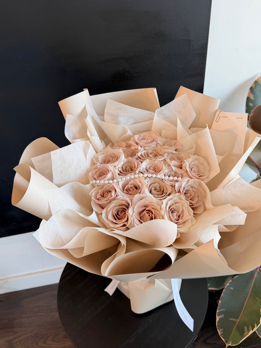 Antique Blush Rose Bouquet
