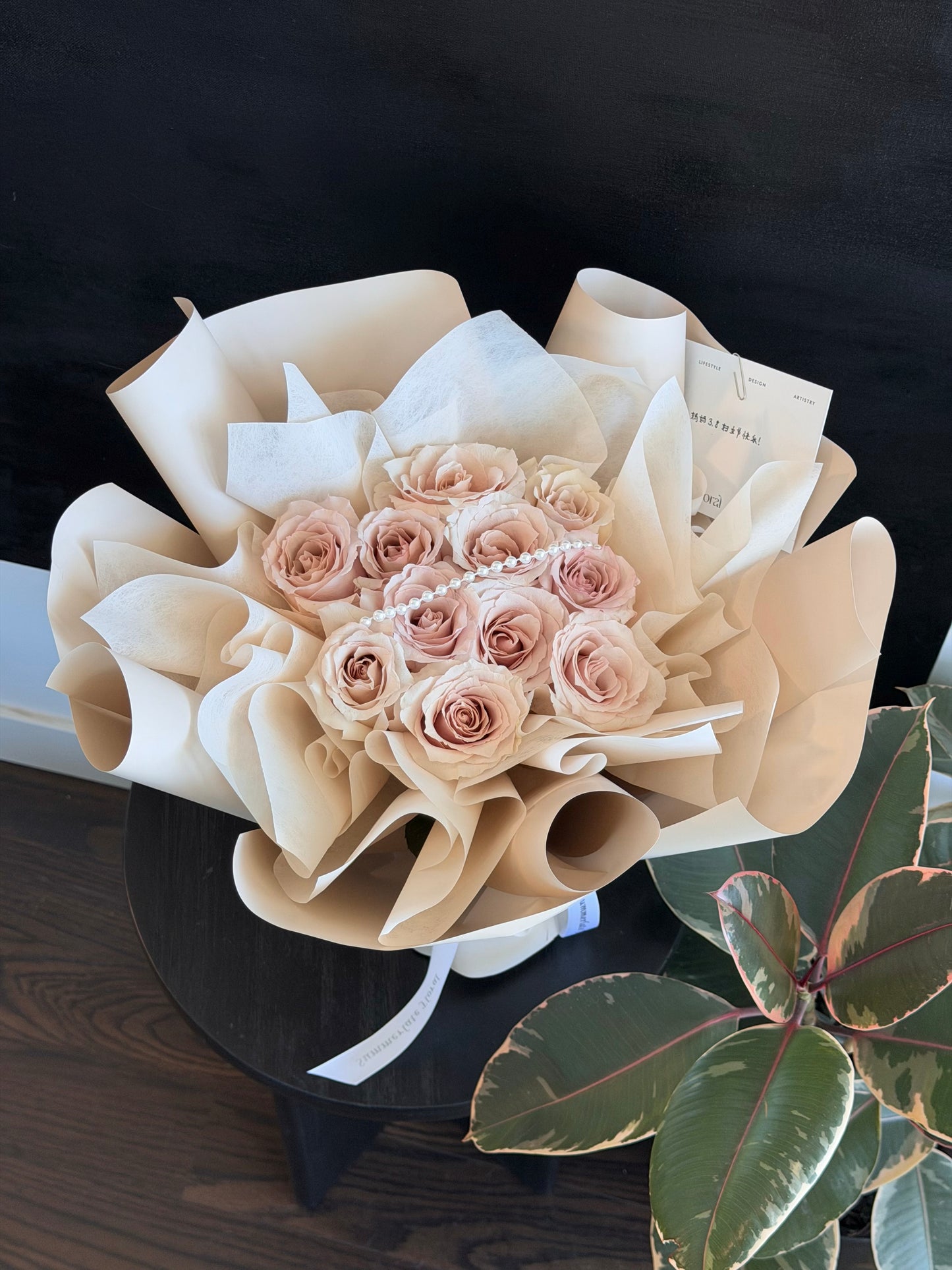 Antique Blush Rose Bouquet