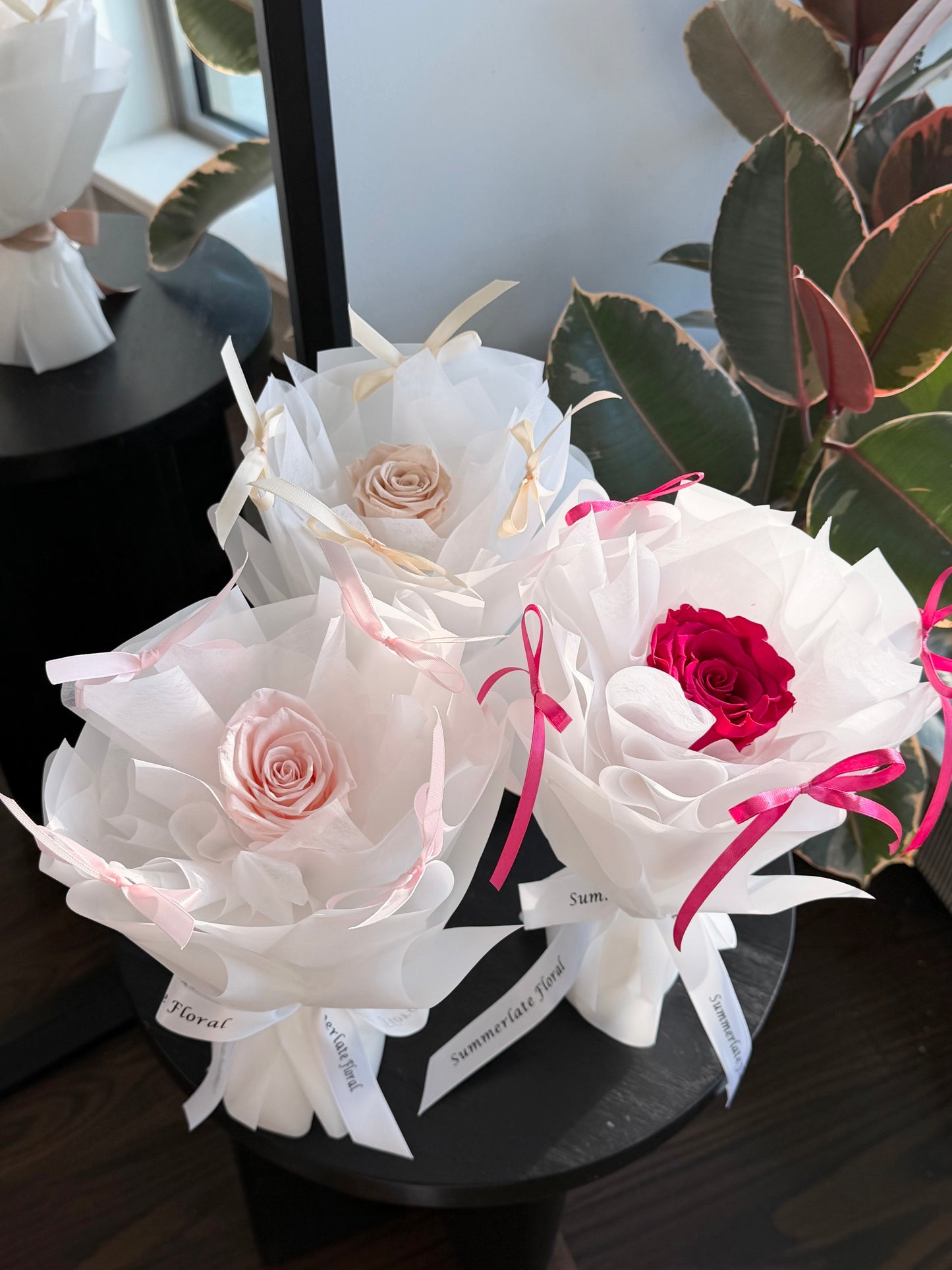 single preserved rose bouquet